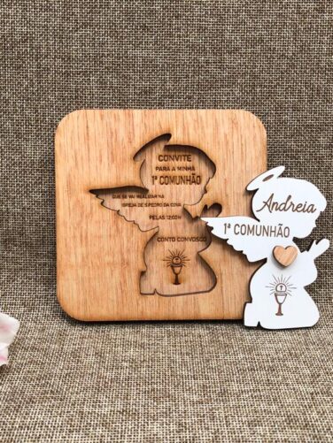 lembrança convite anjo