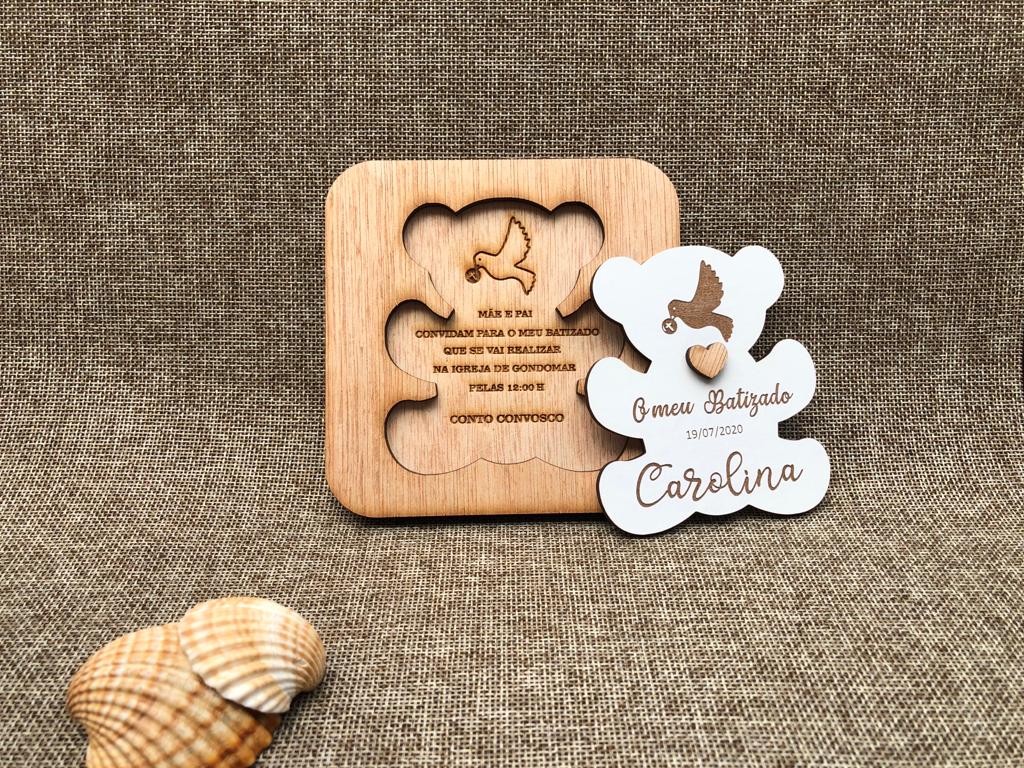 Lembrança/Convite Urso