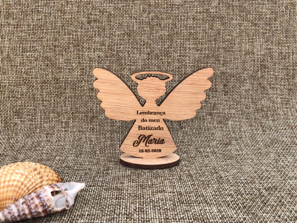 Lembrança Batizado Anjo com base