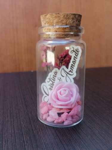 çembranca frasco com peca personalizada