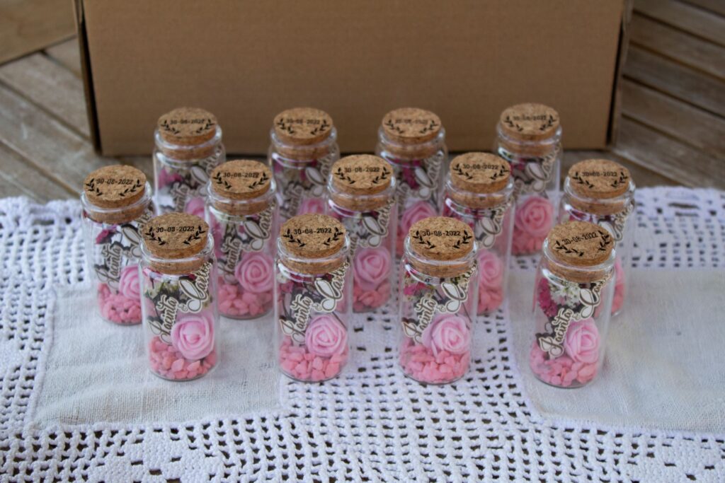 Lembrança casamento personalizada com frasco - Image 2