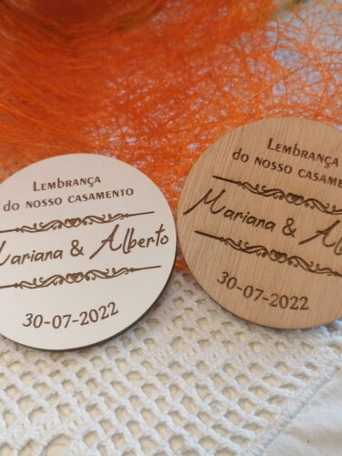 lembrança casamentos circulo personalizada
