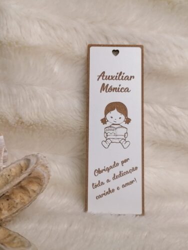 marcador livro professores educadoras auxiliares