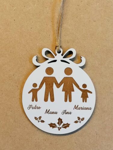 bola familia natal personalizadas nomes