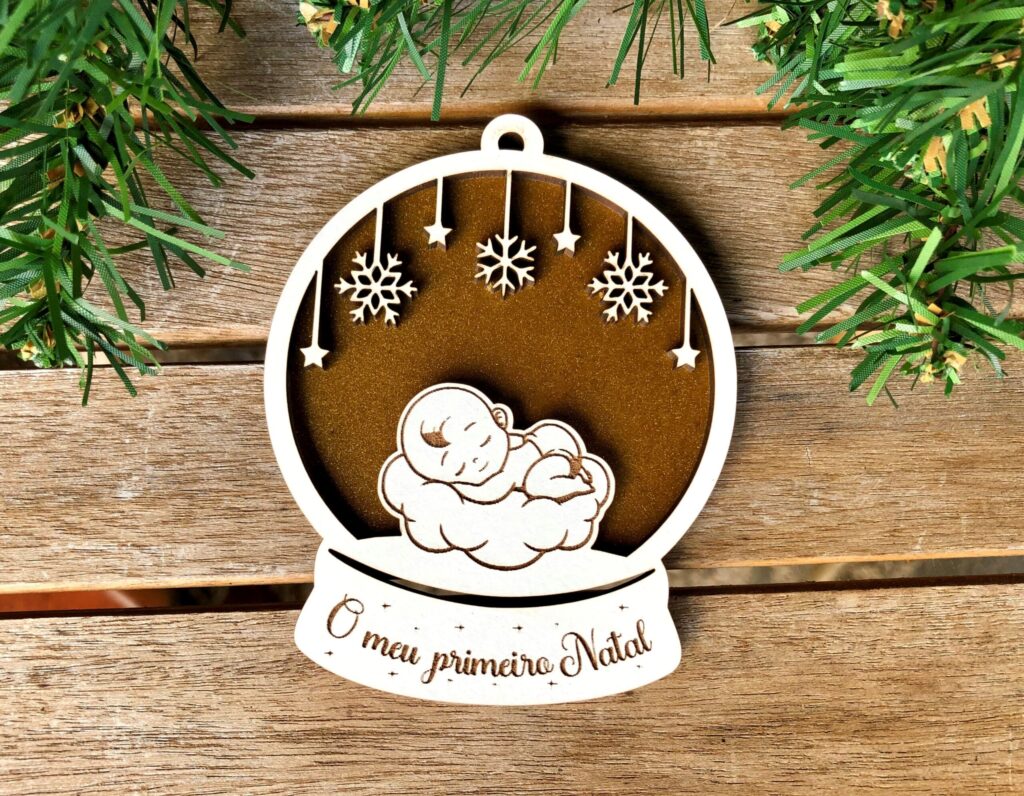 Bola Personalizada O meu Primeiro Natal Bebé - Image 3