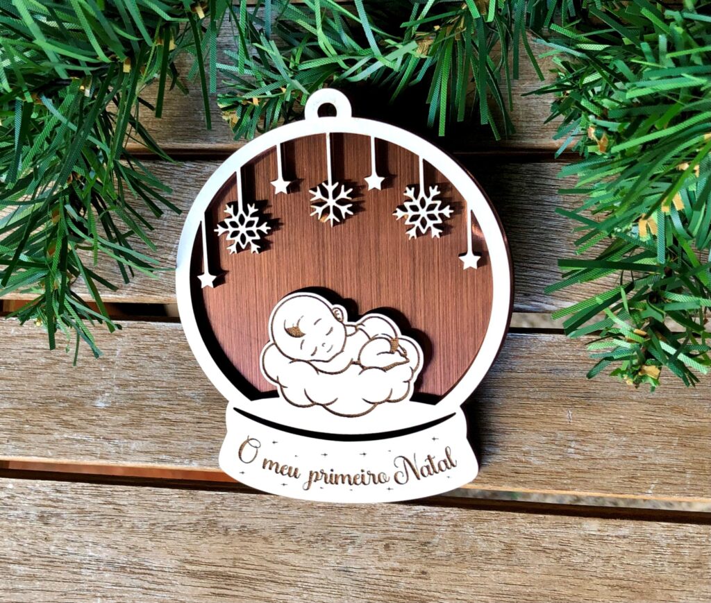Bola Personalizada O meu Primeiro Natal Bebé - Image 4