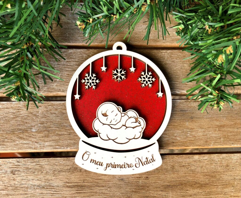 Bola Personalizada O meu Primeiro Natal Bebé - Image 2