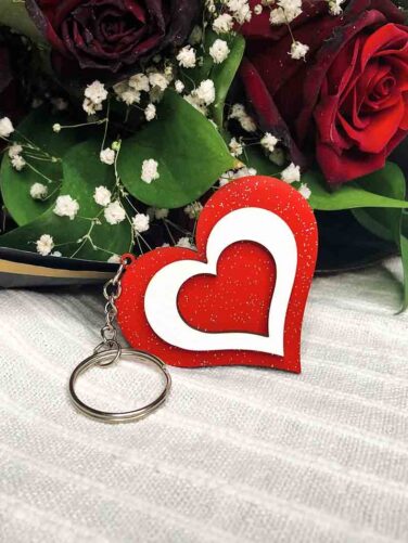 porta chaves coraçao