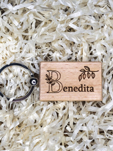 porta chaves retangular letra nome