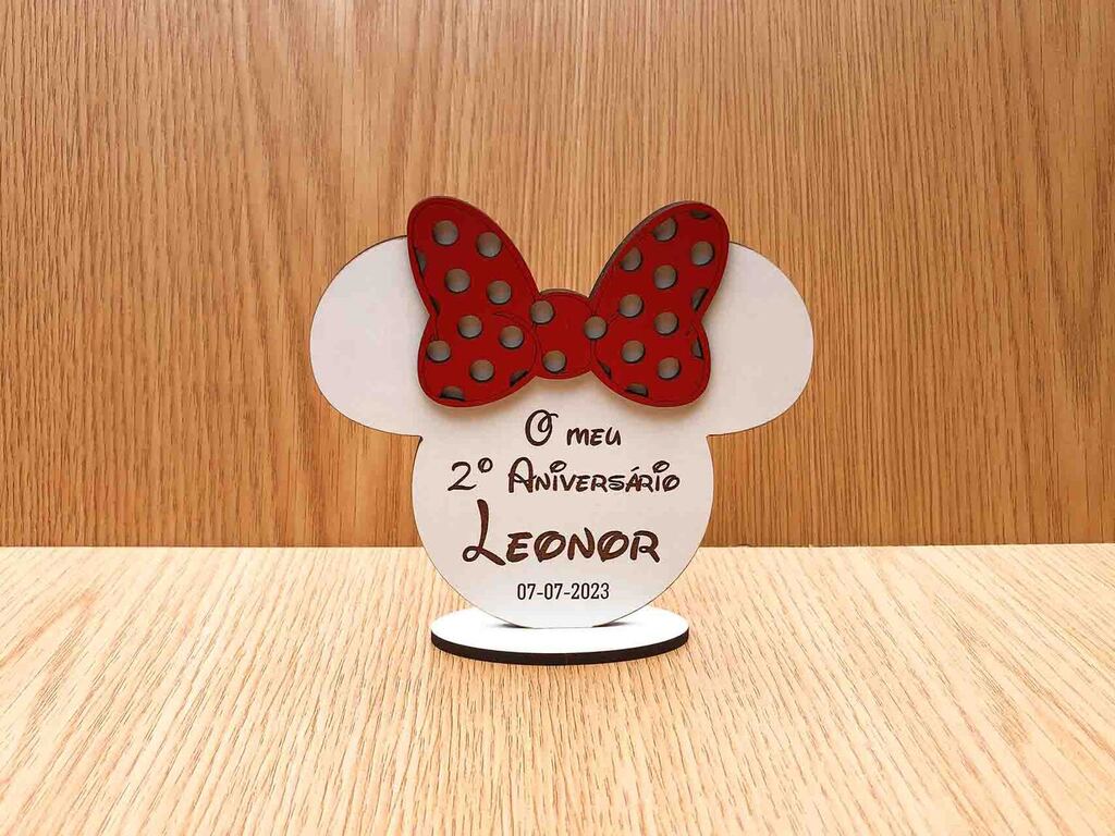 Adorno Minnie personalizado