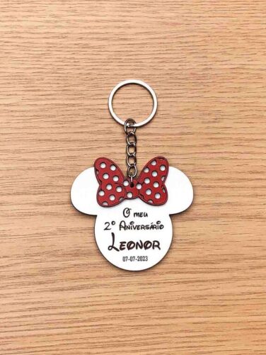 porta chaves minnie personalizados