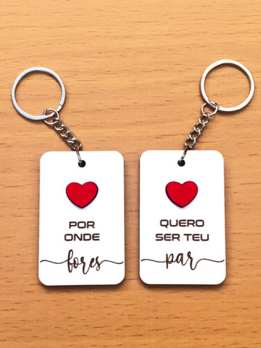 2 porta chaves dia dos namorados