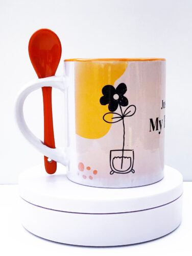 caneca personalizada com colher